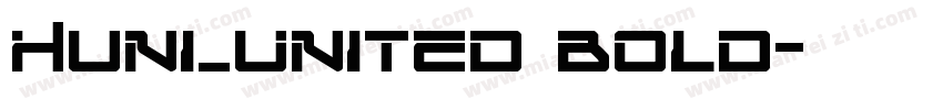 Huni_United Bold字体转换